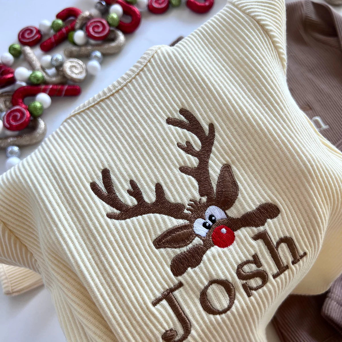 PERSONALISED CHRISTMAS REINDEER LOUNGEWEAR
