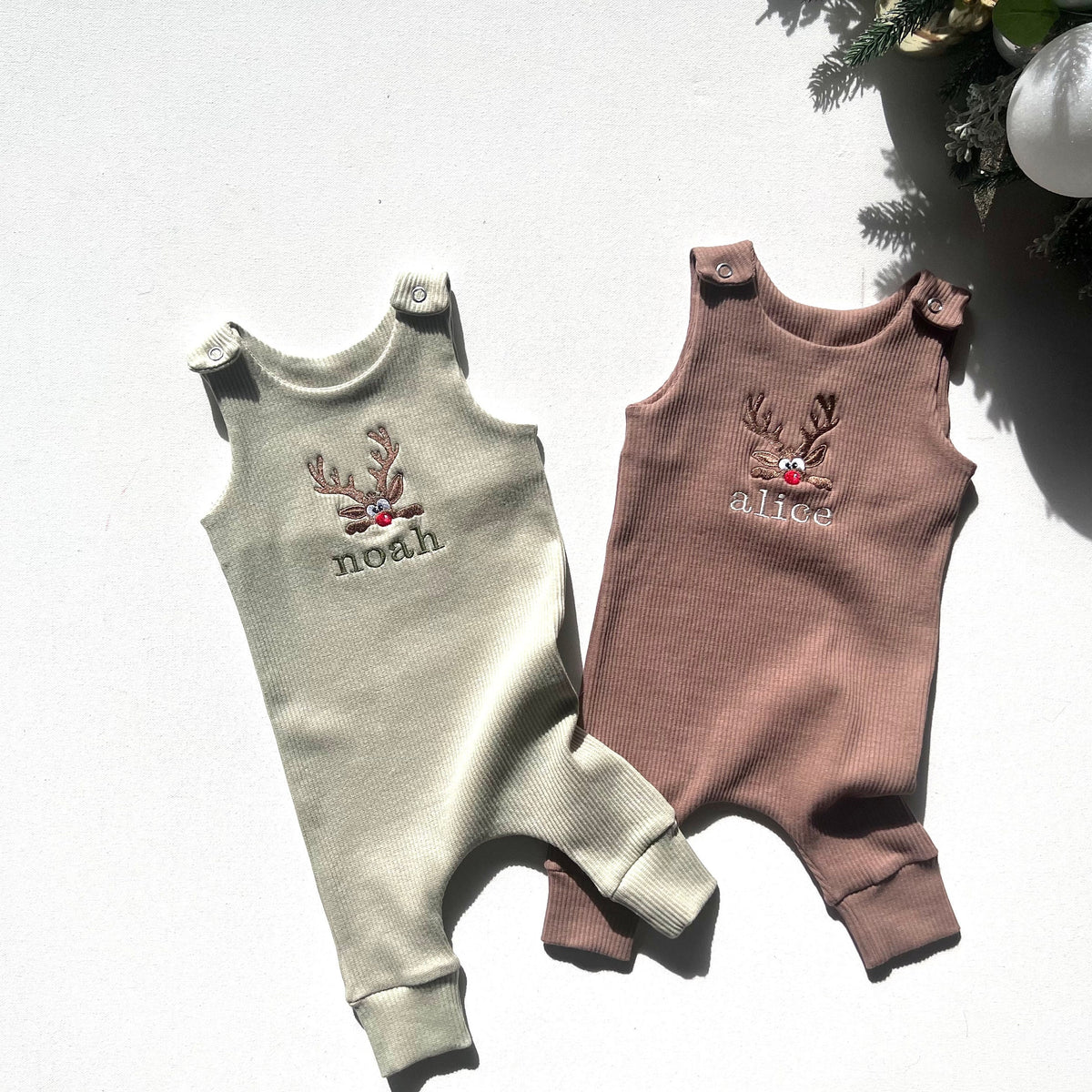 PERSONALISED CHRISTMAS REINDEER DUNGAREES