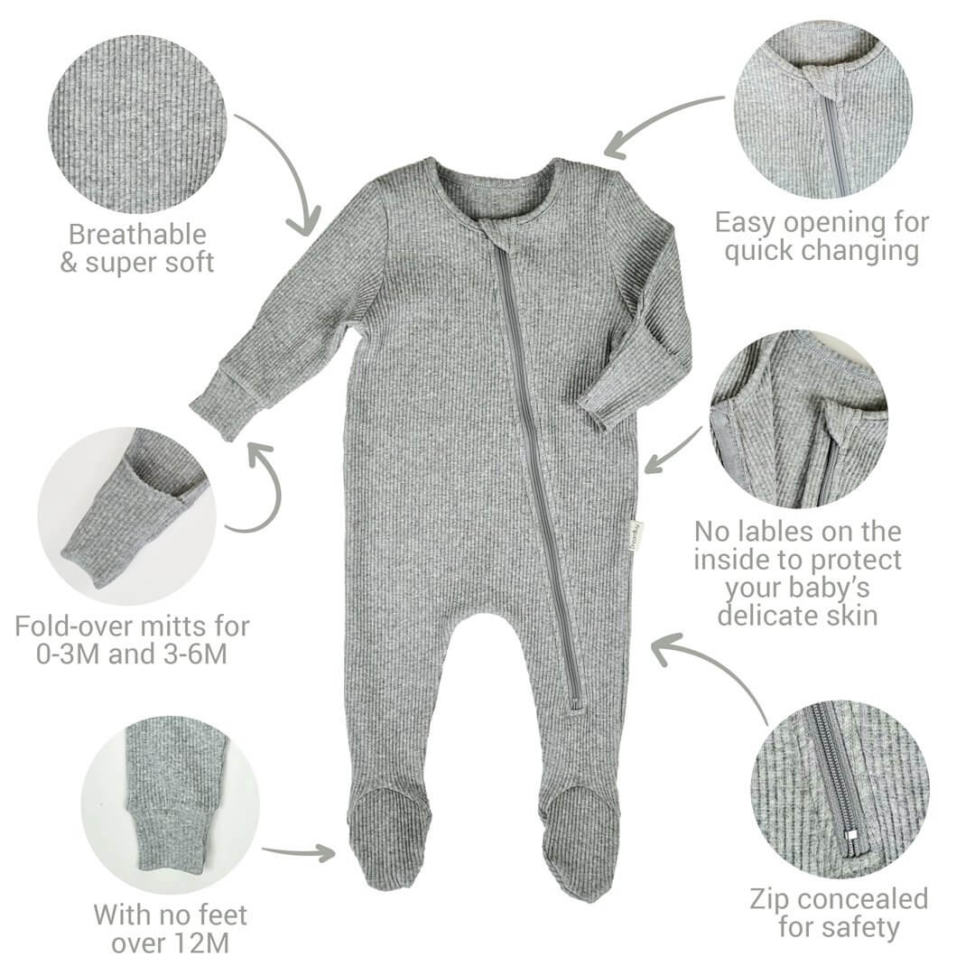 PERSONALISED ZIP SLEEPSUIT
