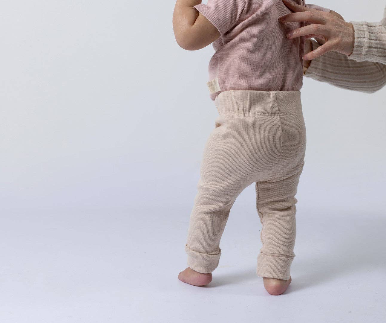 NEUTRAL ORGANIC JERSEY BABY LEGGINGS