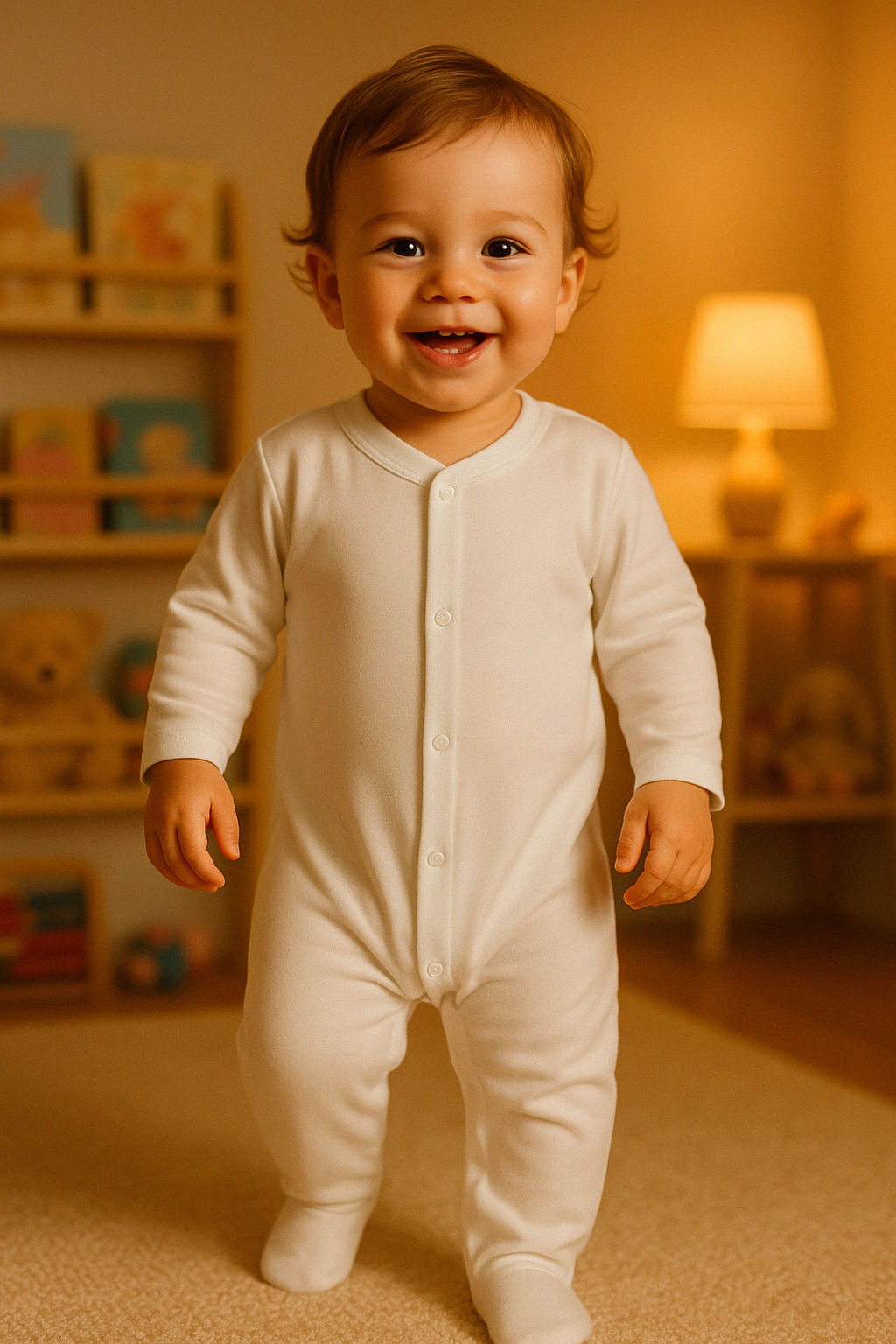 NEW BABY GIFT SET - ORGANIC COTTON - CREAM