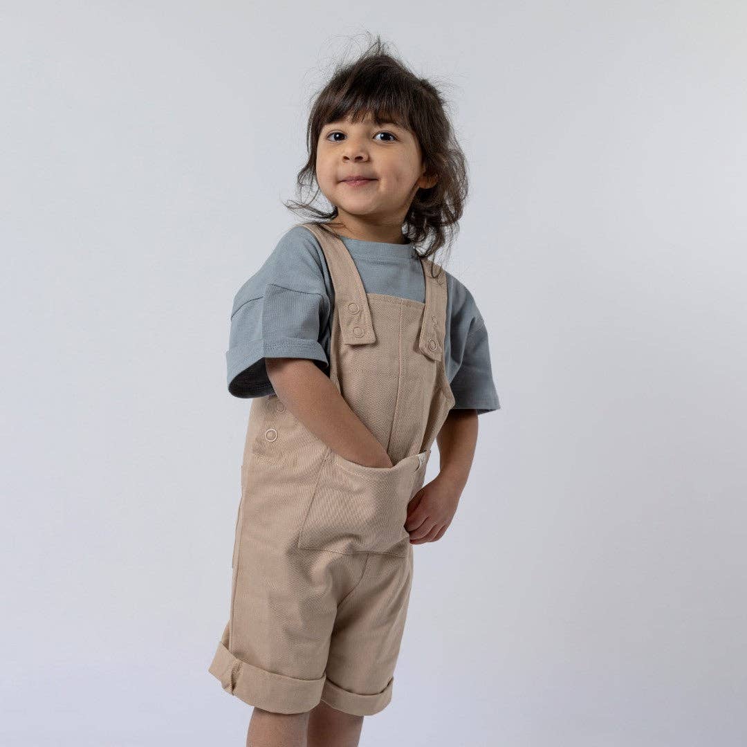 SALE UNISEX ORGANIC COTTON DUNGAREE SHORTS