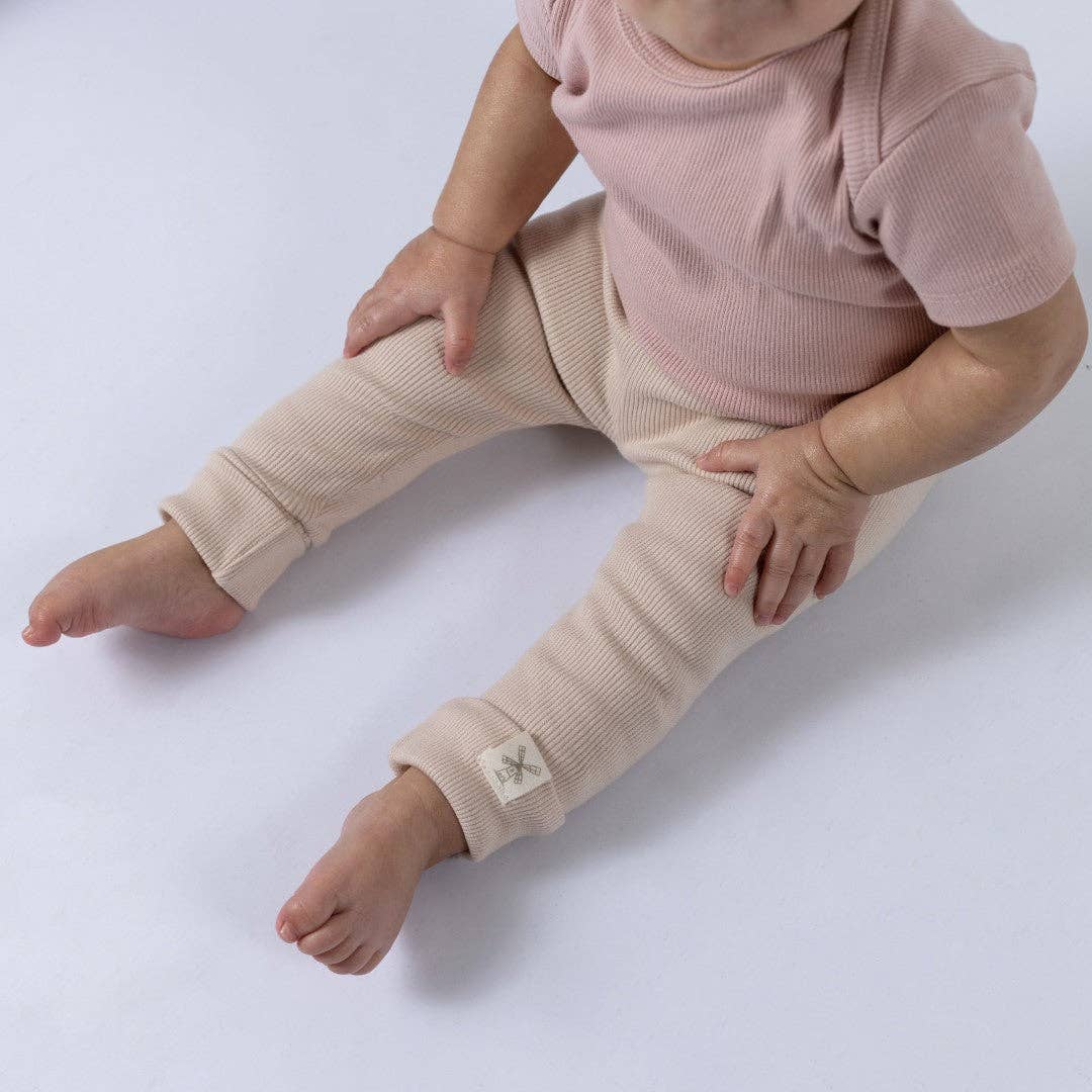NEUTRAL ORGANIC JERSEY BABY LEGGINGS