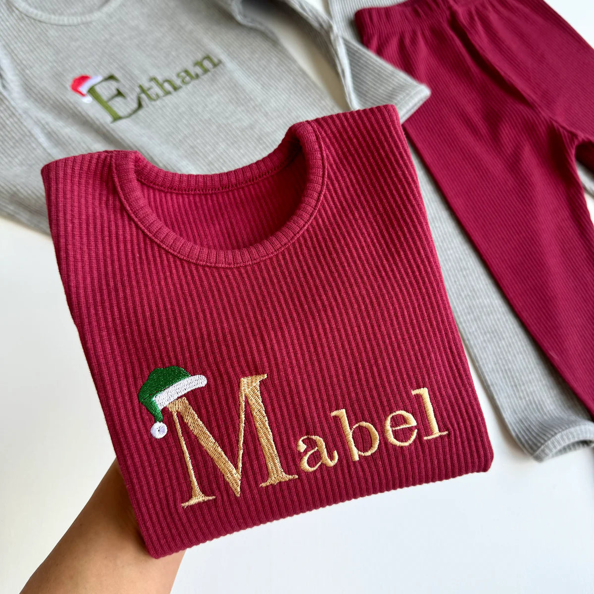PERSONALISED CHRISTMAS SANTA HAT LOUNGE SET