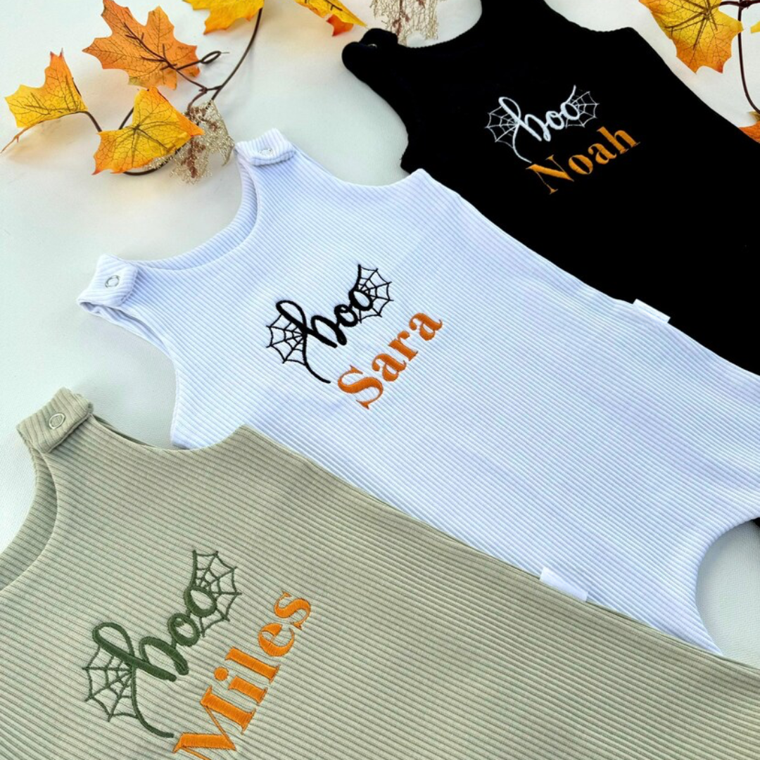 PERSONALISED HALLOWEEN DUNGAREES