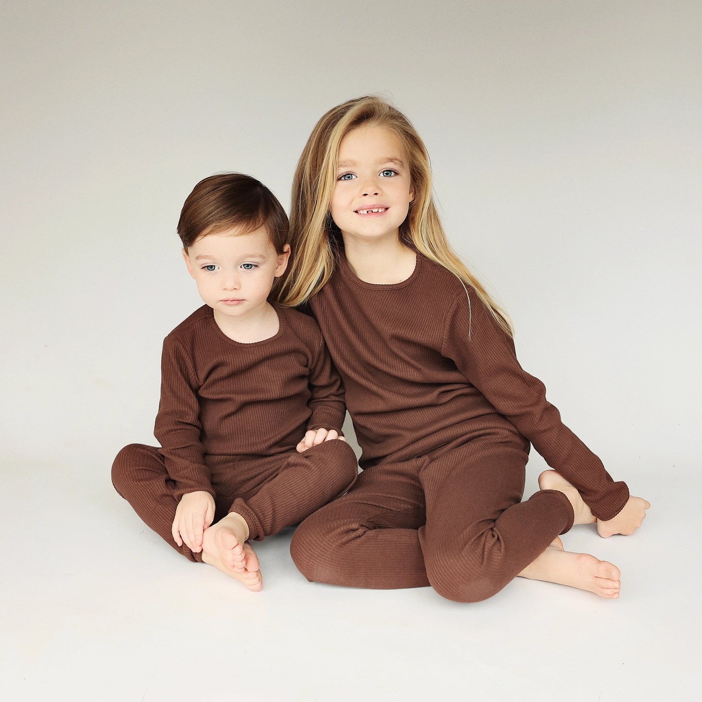 PERSONALISED RIBBED LOUNGEWEAR SET