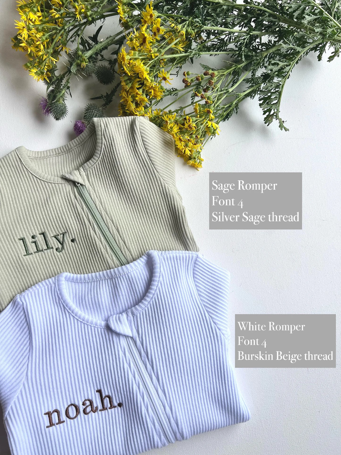 PERSONALISED ZIP SLEEPSUIT