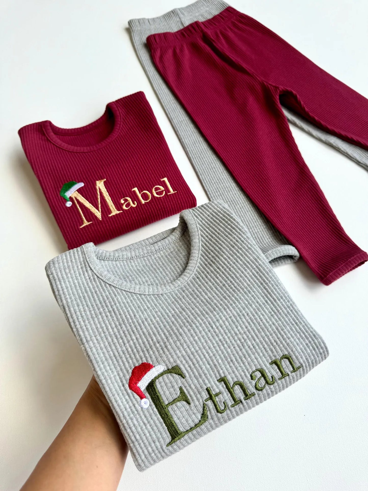 PERSONALISED CHRISTMAS SANTA HAT LOUNGE SET