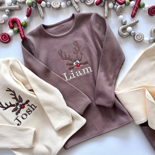 PERSONALISED CHRISTMAS REINDEER LOUNGEWEAR