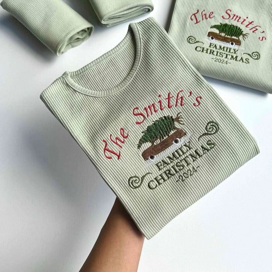 PERSONALISED CHRISTMAS TREE FAMILY LOUNGE SET