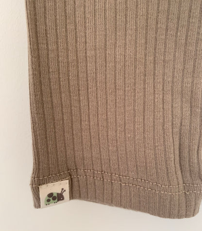 ORGANIC COTTON TAUPE LEGGINGS
