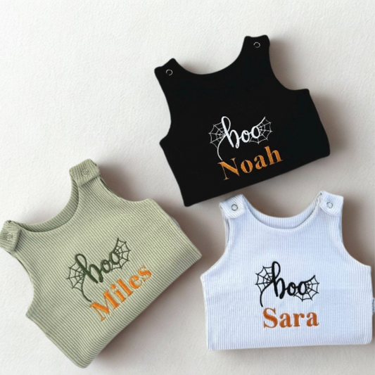 PERSONALISED HALLOWEEN DUNGAREES