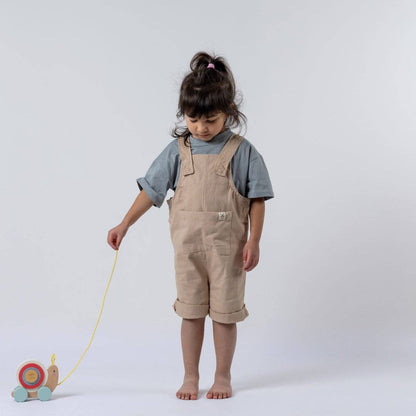 SALE UNISEX ORGANIC COTTON DUNGAREE SHORTS