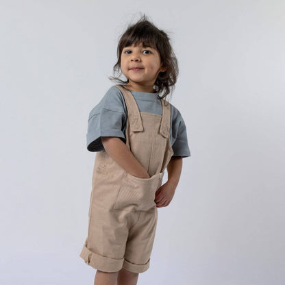 SALE UNISEX ORGANIC COTTON DUNGAREE SHORTS