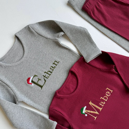 PERSONALISED CHRISTMAS SANTA HAT LOUNGE SET