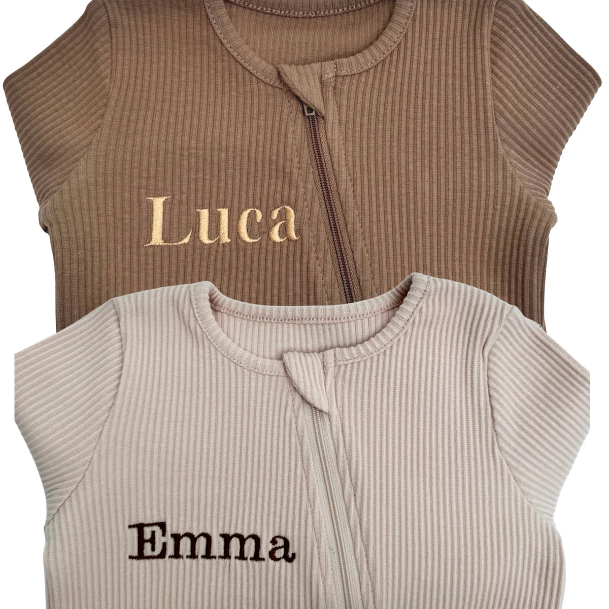 PERSONALISED ZIP SLEEPSUIT