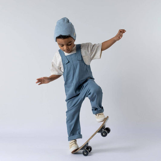 DUNGAREES WITH PATCH POCKETS