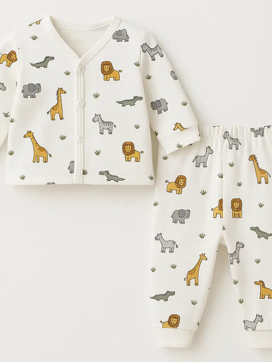 ORGANIC COTTON SAFARI PRINT PJS
